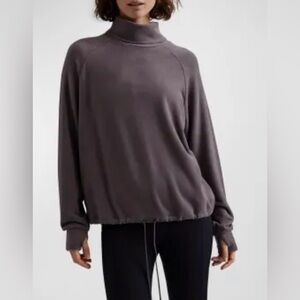 Varley Portland High-Neck Midlayer Deep Charcoal Size XS